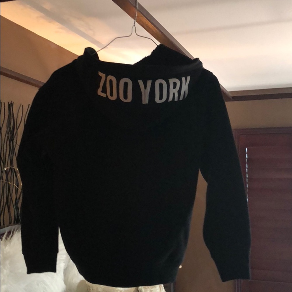 Boys Zoo York fuzzy black sweater.